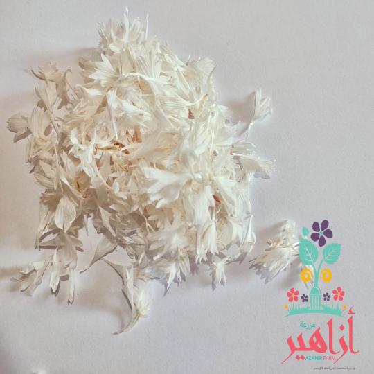 بتلات عنبر ابيض مجفف